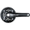 Система SHIMANO DEORE, M617, 175 мм, интегрированный вал, 38/24T без каретки, черный EFCM617EX84L