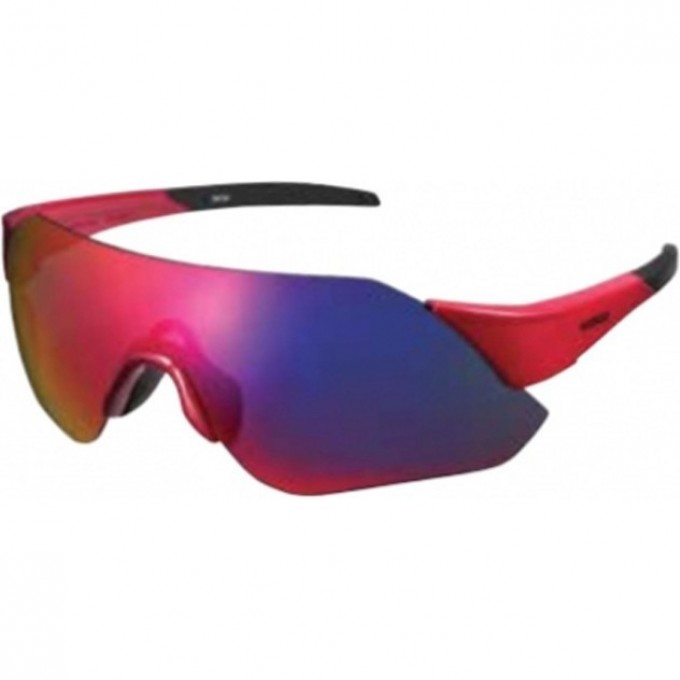 Велоочки SHIMANO AEROLITE, красные/красные MLC, прозрачные ECEARLT1MLR